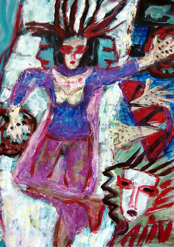 Dead hands von Gabriëlla Cleuren, Malerei kaufen auf Singulart