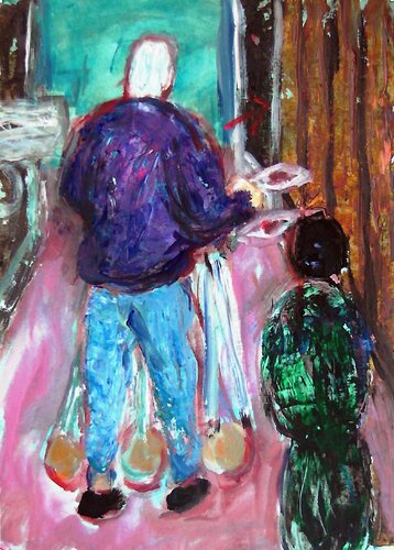 Go again di Gabriëlla Cleuren, Pittura in vendita su Singulart