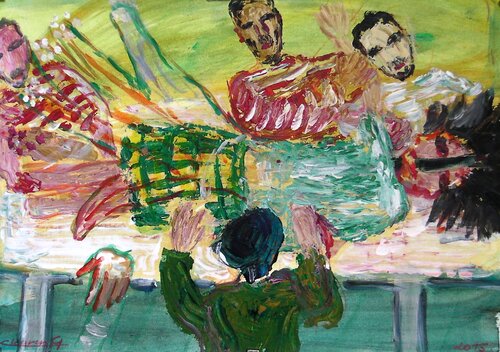 Neurotherapist 02 Tracking pain points June02 von Gabriëlla Cleuren, Malerei kaufen auf Singulart