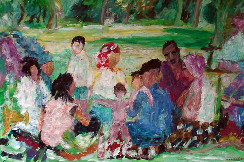 New Inhabitants 01 von Gabriëlla Cleuren, Malerei kaufen auf Singulart