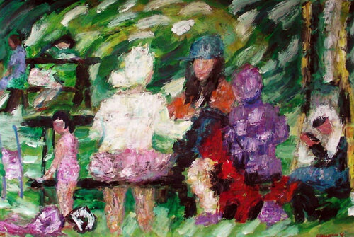 New Inhabitants 02 von Gabriëlla Cleuren, Malerei kaufen auf Singulart