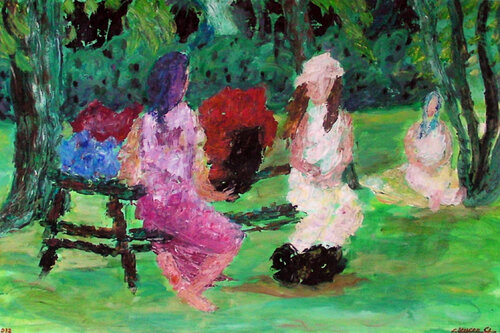 New Inhabitants 03 von Gabriëlla Cleuren, Malerei kaufen auf Singulart