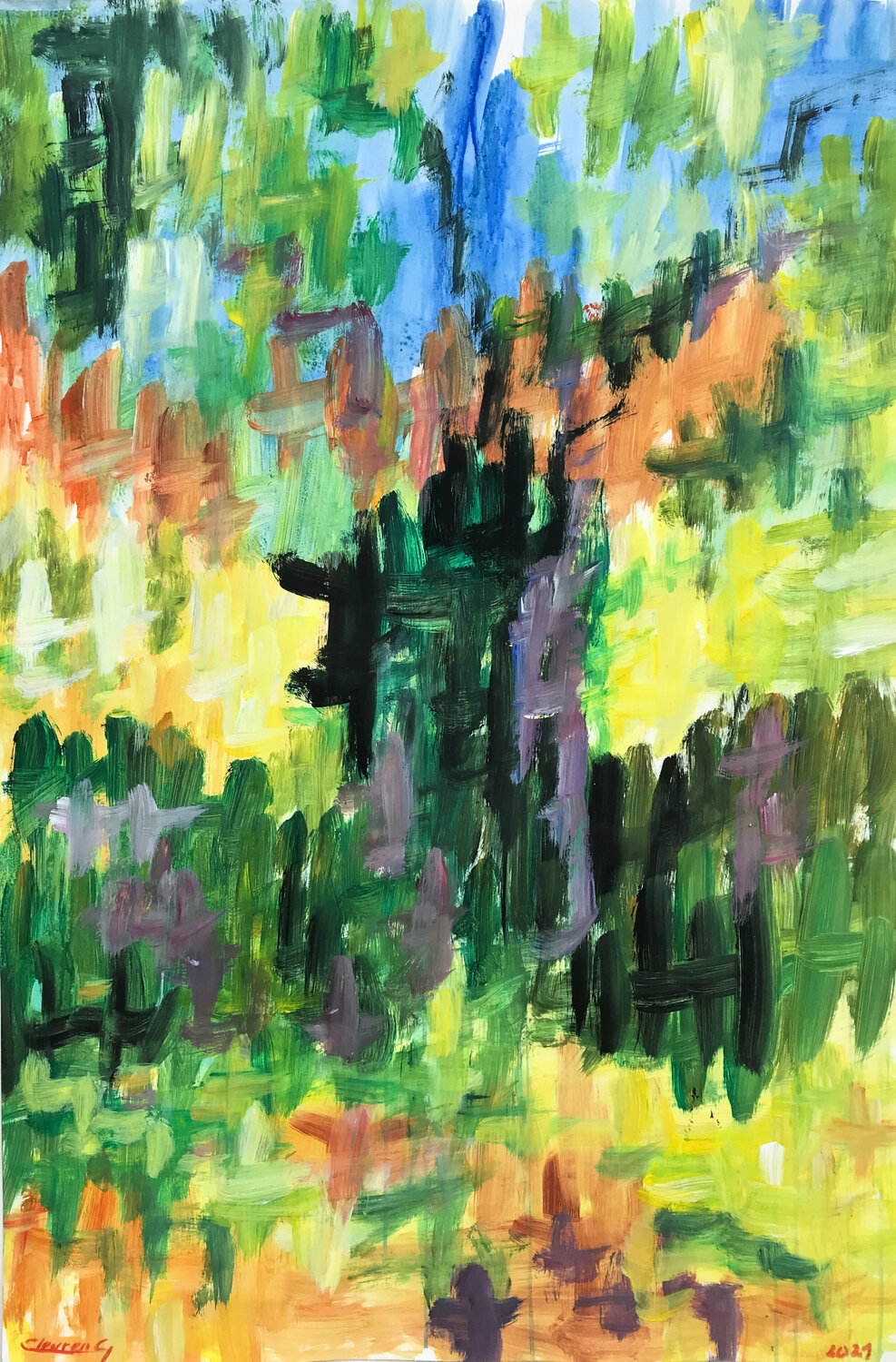 Tree in garden Gabriëlla Cleuren