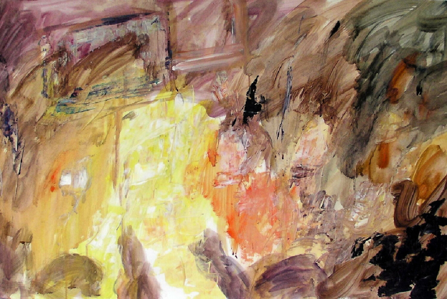 Parade of light 01 Gabriëlla Cleuren Werk auf Papier zu verkaufen