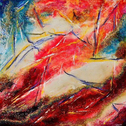 Un gioco di forti colori von Enrico Nicodemo - Demó, Malerei kaufen auf Singulart