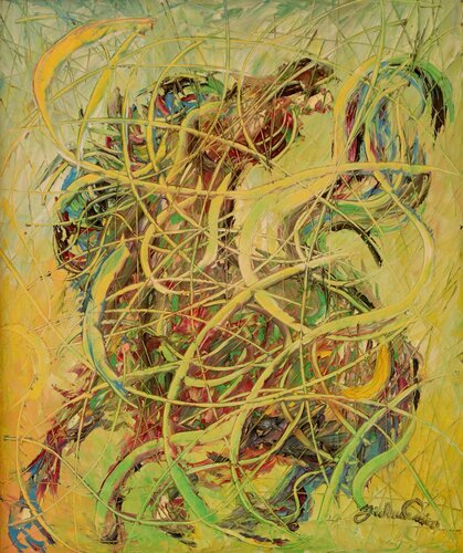 Cavallo furioso by Enrico Nicodemo - Demó, Painting for Sale on Singulart