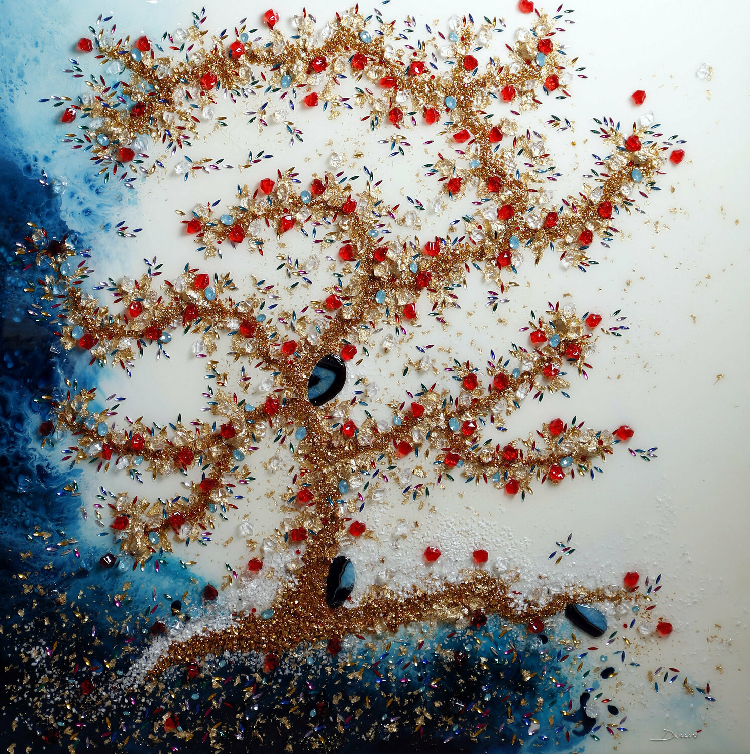 L'albero della vita Enrico Nicodemo - Demó Originalgemälde zu verkaufen