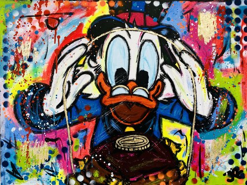 Scrooge Coin van Jose Rivera, Schilderij te koop op Singulart
