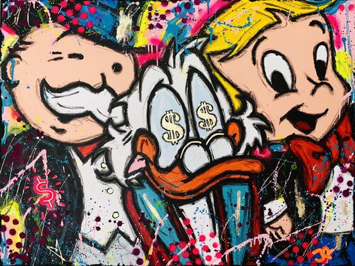 Money Hustlers van Jose Rivera, Schilderij te koop op Singulart