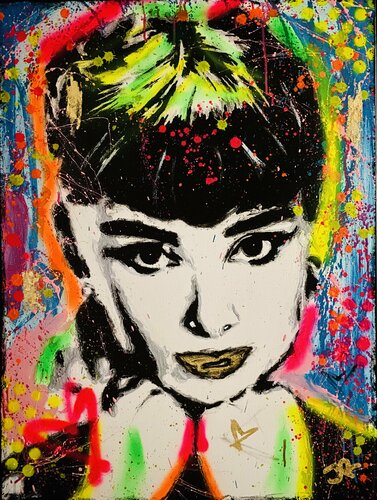 Glow Audrey di Jose Rivera, Pittura in vendita su Singulart