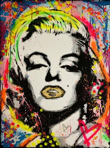 Marilyn Glow di Jose Rivera, Pittura in vendita su Singulart