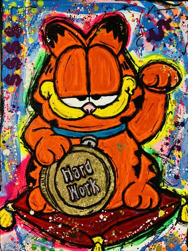 Lucky Cat de Jose Rivera, Pintura a la venta en Singulart