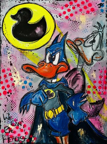 We Can Be Heroes by Jose Rivera, Painting for Sale on Singulart