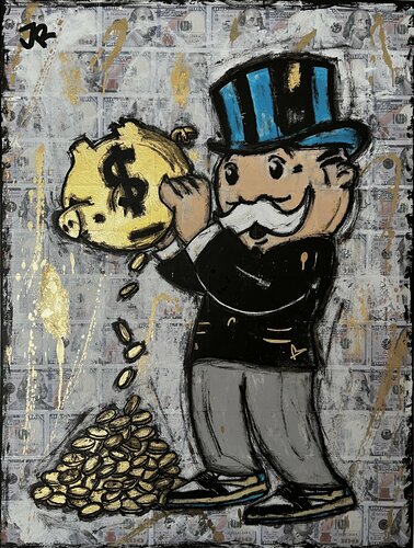 Monopoly Bank di Jose Rivera, Pittura in vendita su Singulart