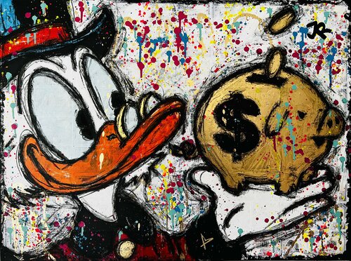 Scrooge Bank di Jose Rivera, Pittura in vendita su Singulart