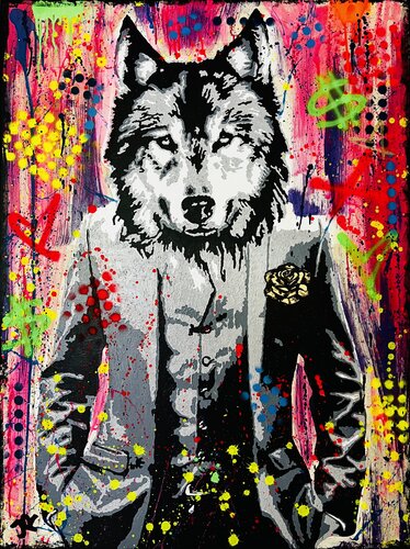Be a Wolf de Jose Rivera, Pintura a la venta en Singulart