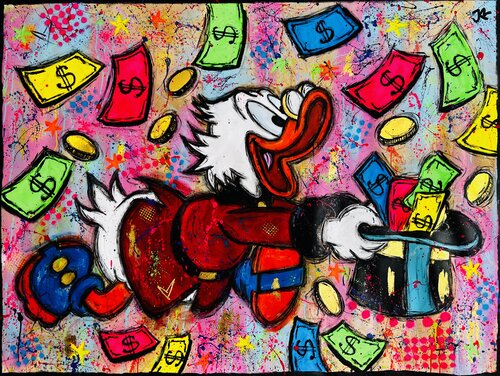 Money rain di Jose Rivera, Pittura in vendita su Singulart