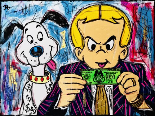 Wall Street Hustler by Jose Rivera, 油畫 for Sale on Singulart