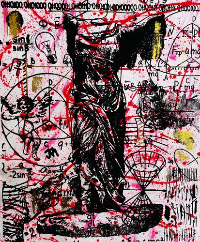 Pink Winged Victory no. 1 van Jose Rivera, Schilderij te koop op Singulart