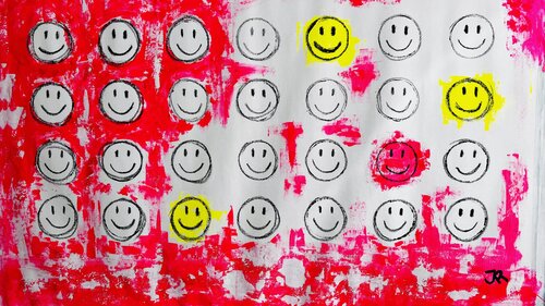 Happy van Jose Rivera, Schilderij te koop op Singulart