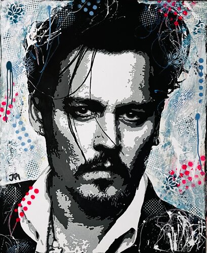 Depp by Jose Rivera, 油畫 for Sale on Singulart