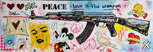 Love is the weapon von Jose Rivera, Malerei kaufen auf Singulart