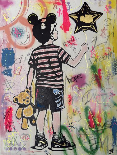 Wish upon a star di Jose Rivera, Pittura in vendita su Singulart