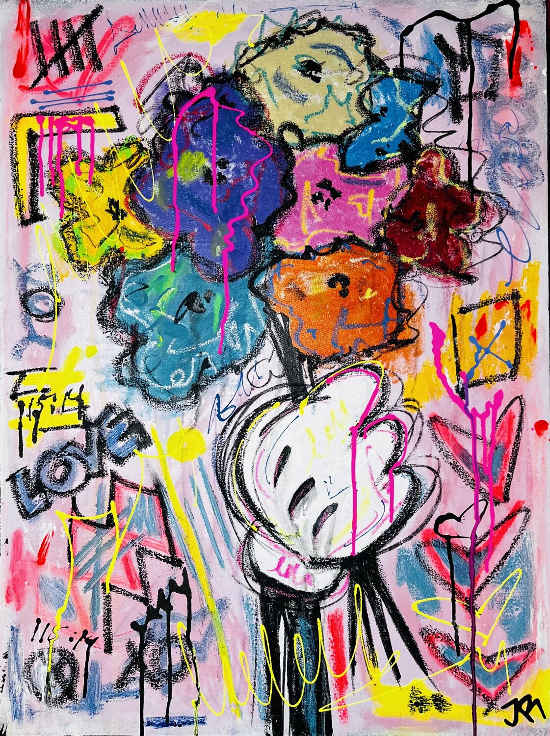 Mickeys Warhol flowers Jose Rivera