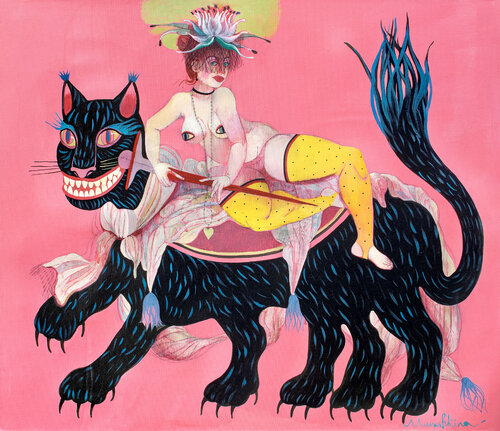 "Her own Beast" van Nina Murashkina, Schilderij te koop op Singulart