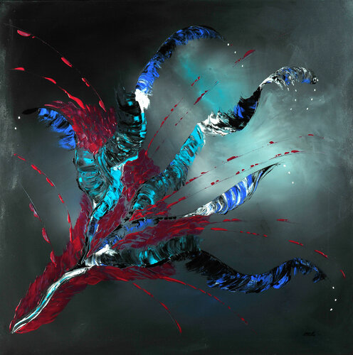 Légère par Rose Mary Vallas, Peinture en vente sur Singulart