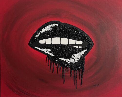 Plaisir et Gourmandise " Secret" van Rose Mary Vallas, Schilderij te koop op Singulart
