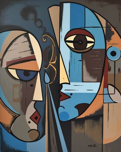 Dualité de genre di Rose Mary Vallas, Pittura in vendita su Singulart