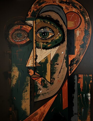 Phylax ( Le gardien né du feu) di Rose Mary Vallas, Pittura in vendita su Singulart