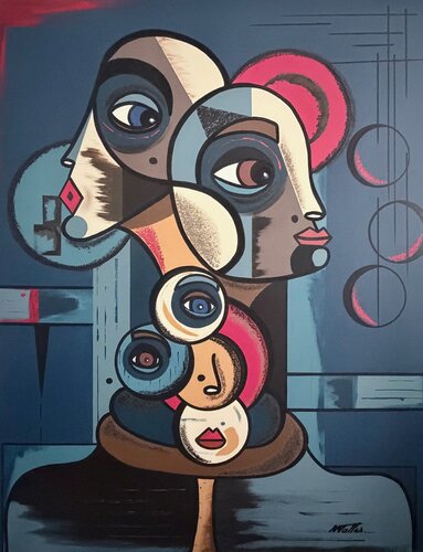 L'envers du lien van Rose Mary Vallas, Schilderij te koop op Singulart