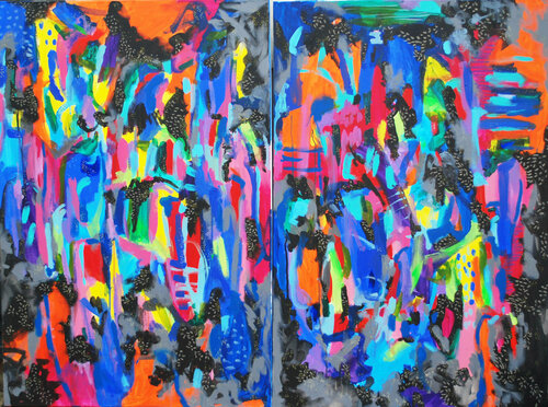 Rock pools 03 di Aasiri Wickremage, Pittura in vendita su Singulart