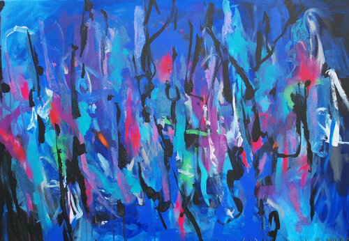 Abstraction 02 di Aasiri Wickremage, Pittura in vendita su Singulart