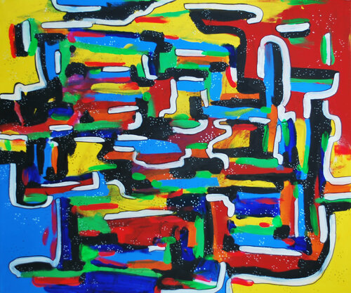 Mapping 05 di Aasiri Wickremage, Pittura in vendita su Singulart