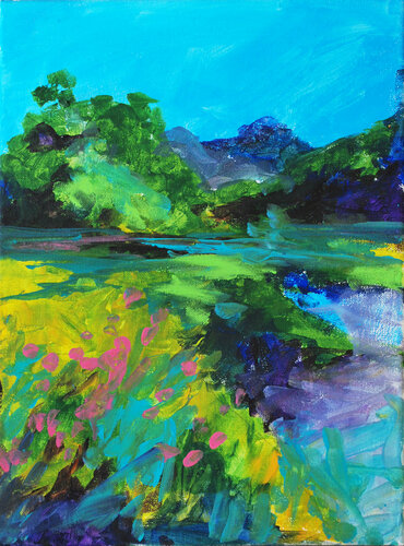 In the distance di Aasiri Wickremage, Pittura in vendita su Singulart