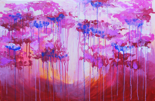 Red Forest di Aasiri Wickremage, Pittura in vendita su Singulart