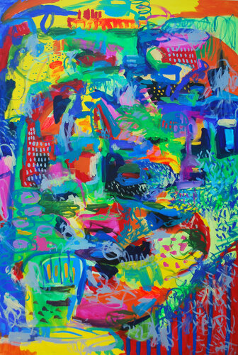 The light voices that passes me by di Aasiri Wickremage, Pittura in vendita su Singulart