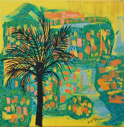 Coconut tree van Aasiri Wickremage, Schilderij te koop op Singulart