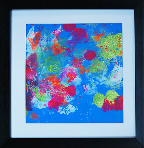 Pink, green blue di Aasiri Wickremage, Pittura in vendita su Singulart