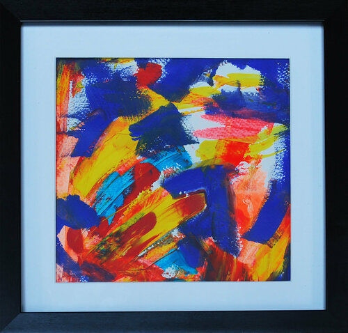Red, yellow, Blue di Aasiri Wickremage, Pittura in vendita su Singulart
