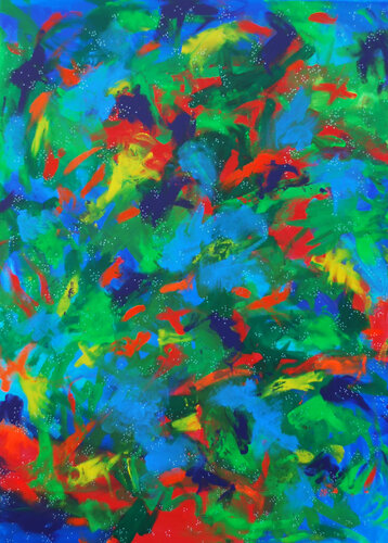 Emerald Whispers di Aasiri Wickremage, Pittura in vendita su Singulart