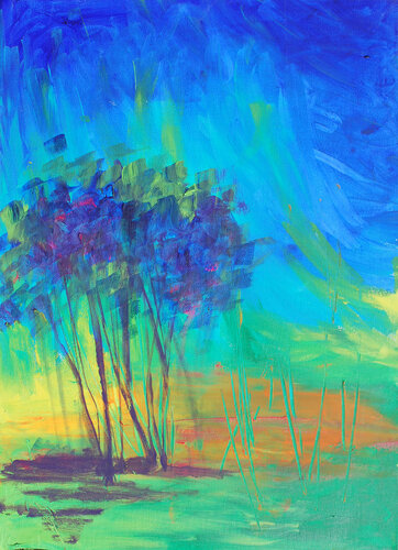 Glimpse of autumn di Aasiri Wickremage, Pittura in vendita su Singulart