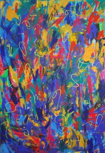 Specks of memory 02 van Aasiri Wickremage, Schilderij te koop op Singulart