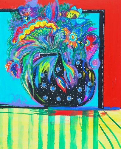 Pot of prosperity van Aasiri Wickremage, Schilderij te koop op Singulart