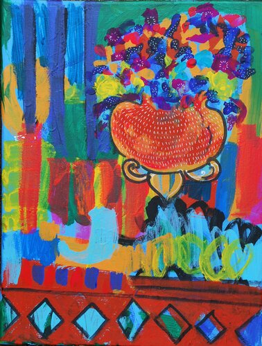 Pot of  luck van Aasiri Wickremage, Schilderij te koop op Singulart