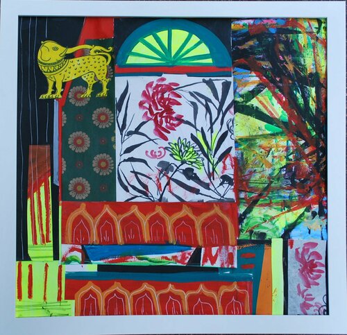 The chrysanthemum doorway van Aasiri Wickremage, Werk op papier te koop op Singulart