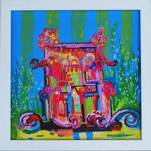 Teahouse van Aasiri Wickremage, Schilderij te koop op Singulart